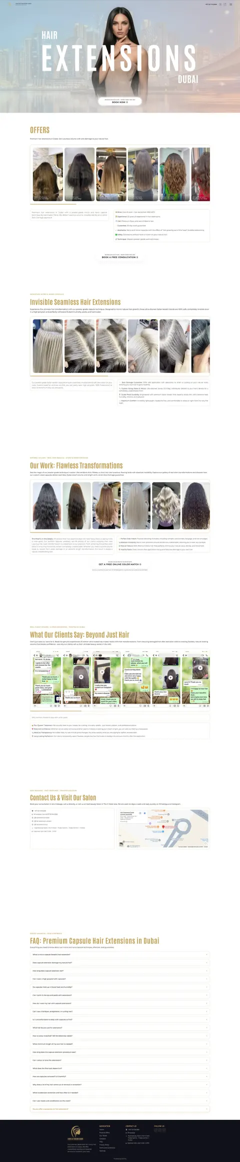 Dubai Hair Extensions — десктоп