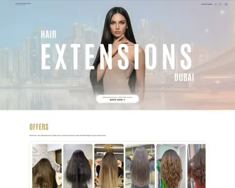 Dubai Hair Extensions, десктоп