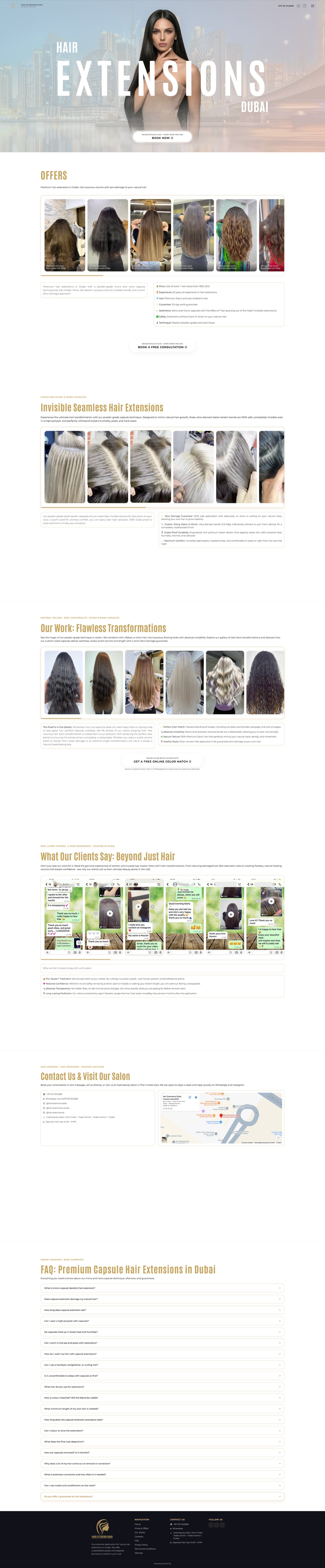 Dubai Hair Extensions — десктоп