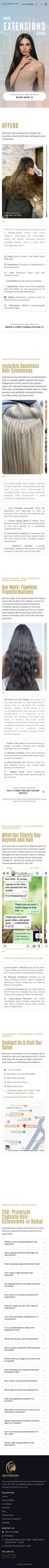 Dubai Hair Extensions — мобильная версия