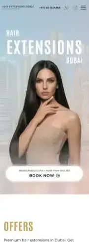 Dubai Hair Extensions, мобильная версия