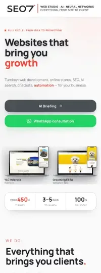SEO7.ES, мобильная версия