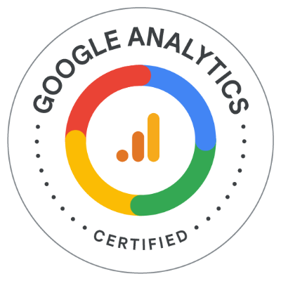 Значок сертификации Google Analytics у SEO7.ES, веб-студии в Валенсии