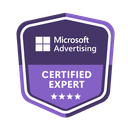 Microsoft Advertising Certified Expert badge held by SEO7.ES, web studio in Valencia