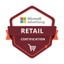 Microsoft Advertising Retail certification badge held by SEO7.ES, web studio in Valencia