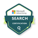 Microsoft Advertising Search certification badge held by SEO7.ES, web studio in Valencia