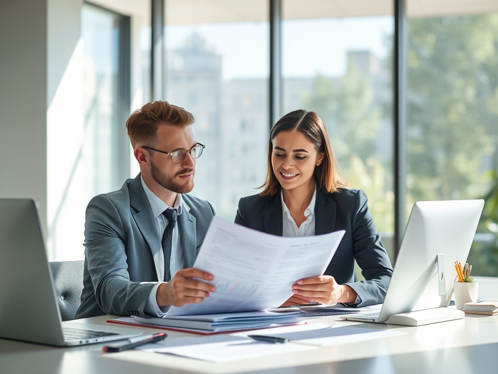 Accounting firm: working with a customer
