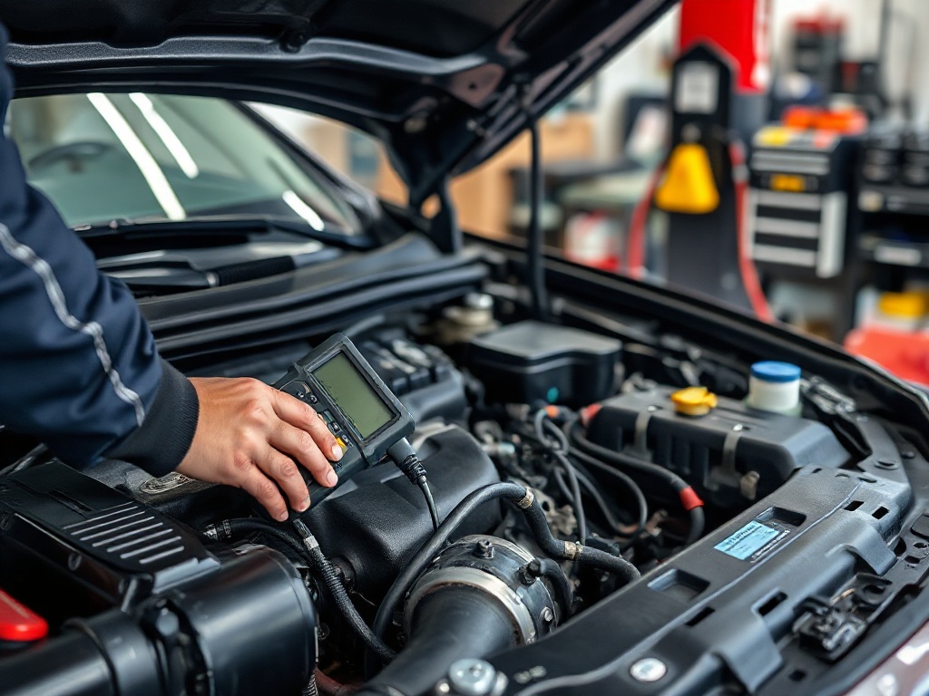 Auto repair shop: working with a customer