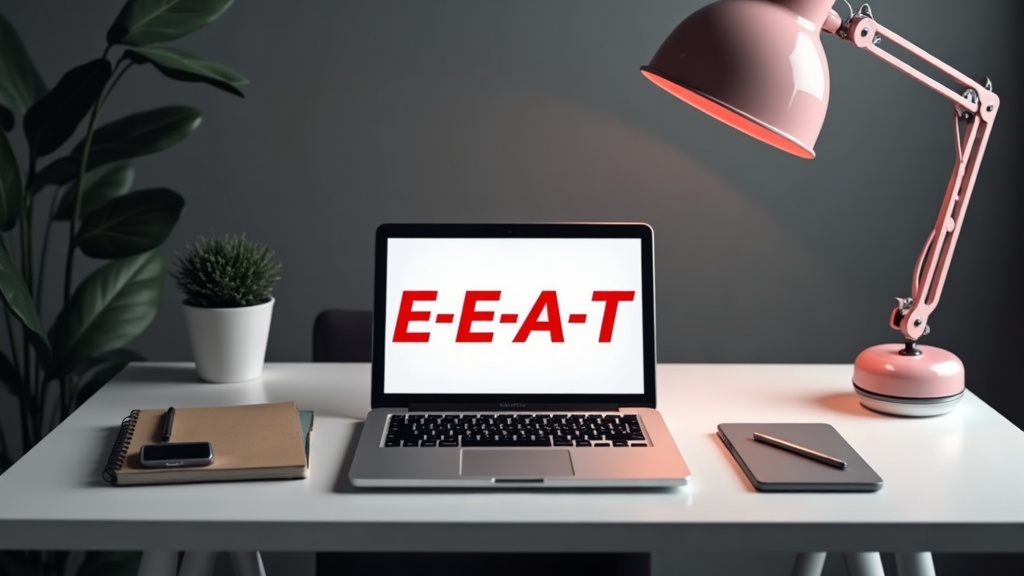 Esquema de estrategia de contenido E-E-A-T: núcleo semántico, autoría y Helpful Content