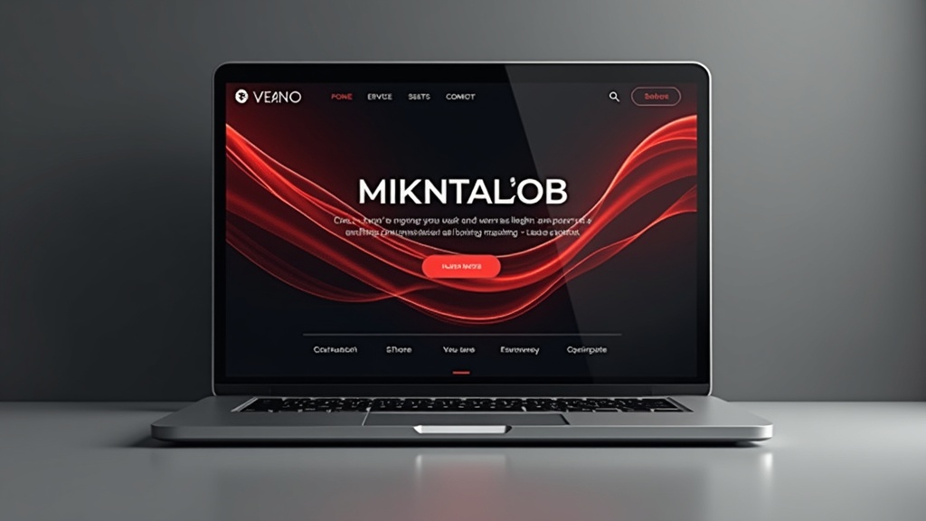 Modern corporate website with services and cases